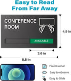Conference Room Door Signs for Office, Meeting In Progress Door Sign, In Use - Image 2