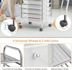 GLACER 10 Drawers Rolling Cart, Storage Cart - Image 4