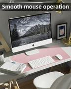 Pink Leather Desk Mat, Large Mouse Pad & Laptop Mat - Image 5