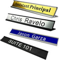 Personalized Name Plate With Wall Or Desk Holder Customized Engraving Sign 1x8 by Icomecn