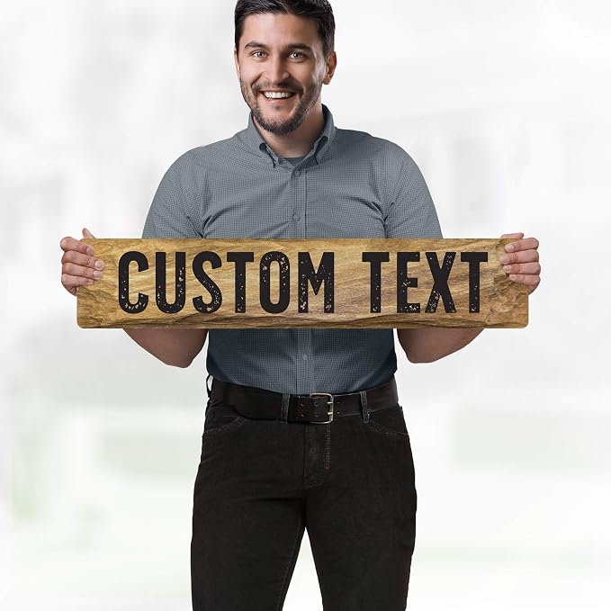 Custom Sign, Custom Street Sign, 11 Font Colors, 13 Font Styles, 4 Hole Options - Image 2