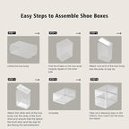 SEE SPRING X-Large Shoe Storage Box Fit Size 11, Space Saving Foldable Shoe - Image 8