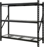 Ironton Industrial Shelving Rack, 3 Storage Shelves Steel Construction 3-Tier by Ironton