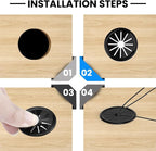1-Inch Cable Grommets Petal-Shaped Buckle Type Wire Hole Cover - Image 5