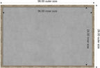 Amanti Art Silver Framed Magnetic Board 26x38 Large Vision Board - Image 2