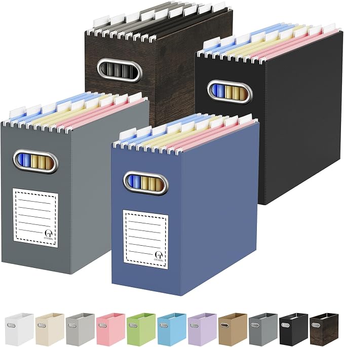 Oterri Cardboard File Organizer Box by Oterri