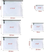 Oaimyy-18 Pcs, Plastic Mesh Zipper Pouch Document Folders Bag Zipper Zip File - Image 2
