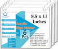 PecMuikee Acrylic Sign Holder 8.5x11 Horizontal, Wall Mount Acrylic Sign Holder by PecMuikee