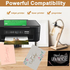 Silunkia 40 Sheets Silver Shimmer Cardstock 8.5 x 11 Metallic Paper, 75lb Thick - Image 5