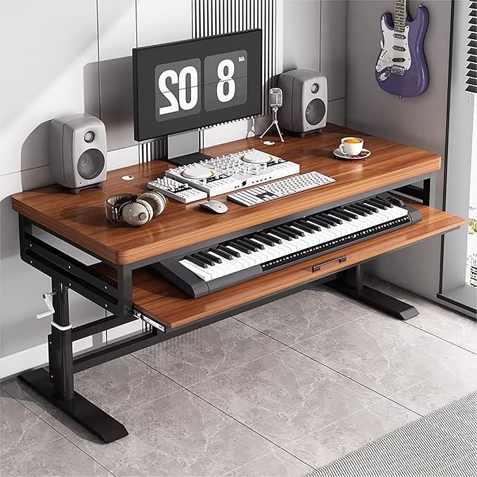 GRIPITHPY Modern Music Studio Desk Workstation by Unknown