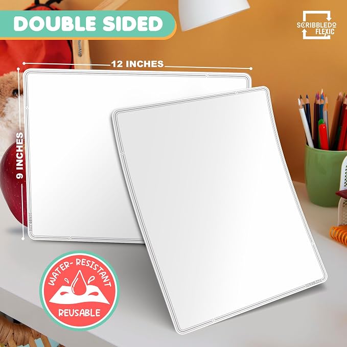 SCRIBBLEDO Small White Board Dry Erase Sheets 9”x12” - Image 8