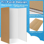 VinTS 36" x 48" 2 Pack Large Trifold Poster Board, School Projects, Photo - Image 4