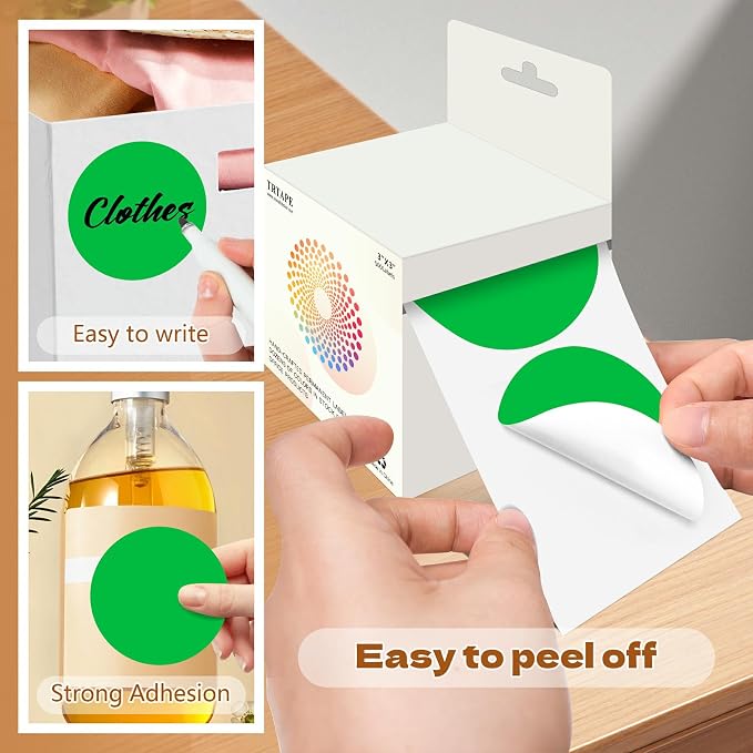 3 Inch Round Color Coding Labels - Image 4