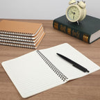 miikoul 60 Packs A5 Spiral Lined Notebooks, Kraft Paper Cover, 60 Sheets/120 - Image 5