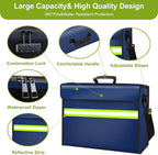 Fireproof Money Bags with Lock-6500°F Fireproof Document Box, 10 Layers - Image 5