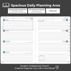 IN-LUXPRO Planner 2026 Daily Weekly and Monthly, 12 Months Spiral Bound - Image 3