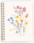 JWVK Vintage Wild Flower Botanical Plant Notebook 07, Rustic Spring Floral by JWVK