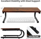 ARCOBIS Monitor Riser for Desk, Wood & Metal Computer Monitor Stand, Printer - Image 2
