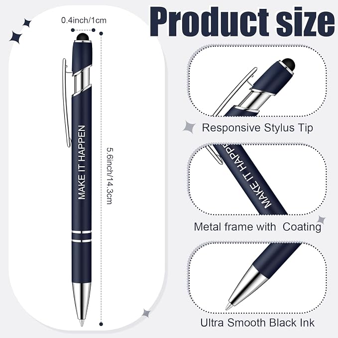 Zonon 12 Pcs Inspirational Pens Bulk Funny Ballpoint Pen - Image 2