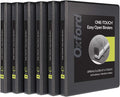 Oxford 3 Ring Binders, 0.5 inch ONE-Touch Easy Open D Rings, Durable Binders by Oxford