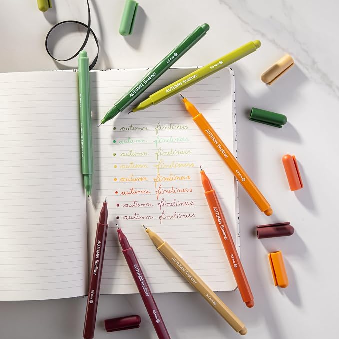 DIVERSEBEE Fine Tip Pens, 8 Bible Pens No Bleed Through, 0.5mm Fine Point - Image 4