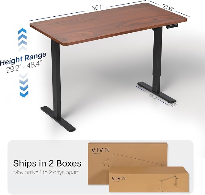 VIVO Electric 55 x 28 in Standing Desk, Memory Height Adjustment, 1B Series - Image 5