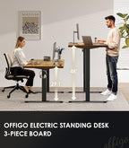 OffiGo 79 Inch Executive Electric Standing Desk, Height Adjustable Desk - Image 3