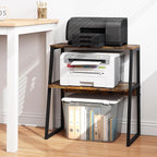 Arbuxzuy Printer Stand for Desk, Desktop Printer Shelf, 3 Tier Desk Shelf for - Image 5