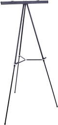 U.S. Art Supply 66" High Boardroom Black Aluminum Flip Chart Easel & by USArtSupply