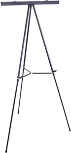 U.S. Art Supply 66" High Boardroom Black Aluminum Flip Chart Easel & by USArtSupply