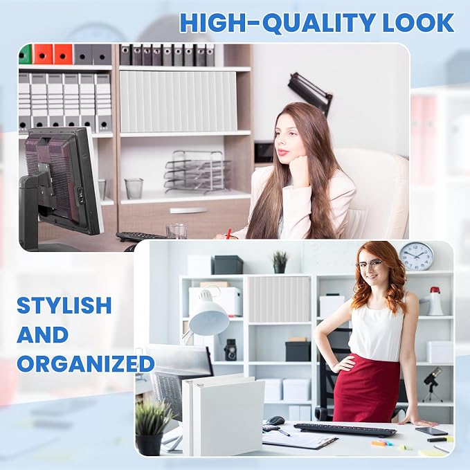 Henoyso 12 Pcs 3 Ring 2 Inch Binders Fits 8.5 x 11 Inch Letter Size Paper - Image 6