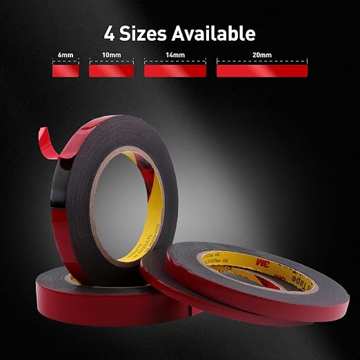 Automotive Acrylic Plus Attachment Tape 0.24" x 18Ft Made of 3M Double Sided - Image 2