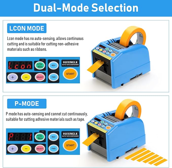 Automatic Tape Dispenser, Ribbon Cutting Machine, 6-60mm Width, 5-999mm Length - Image 4