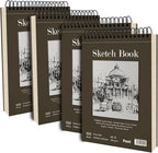 9 x 12 inches Sketch Book, Top Spiral Bound Sketch Pad, 4 Pack 100 Sheets Each - Image 9