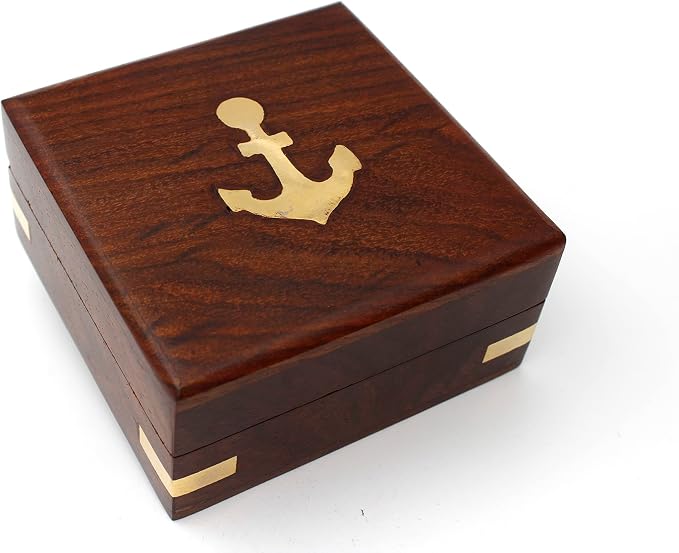 US HANDICRAFTS Brass Compass - Image 6