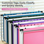 ANSOOK Legal Size Hanging File Folders Extra Capacity, Heavy Duty 3 Inch - Image 5