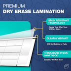 Large Dry Erase Calendar for Wall, Reusable - Image 6