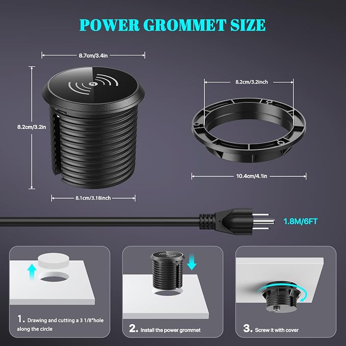 XBA PD 20W USB C Desk Power Grommet - Image 6