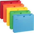 Blue Summit File Jackets Letter Size 2 Inch Expansion, Lined Folders by BlueSummitSupplies