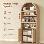 81" Tall Arched Cabinets, Bookcase - Image 4