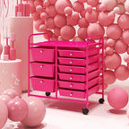 LDAILY 9 Drawer Rolling Storage Cart, Rolling Cart - Image 7