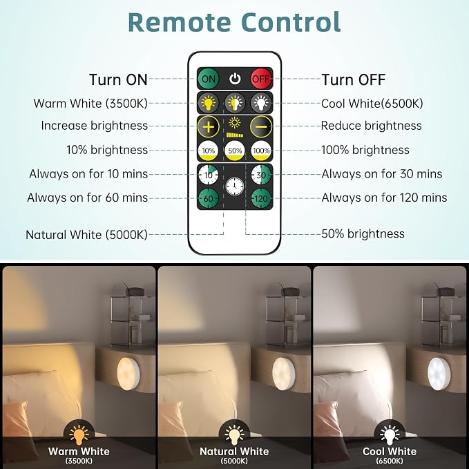 3 Colors Temperatures LED Closet Light Motion Sensor Step Light Compatible - Image 3