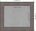 Amanti Art Grey Framed Magnetic Board 21x25 Small Vision Board - Image 4