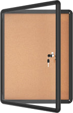Mifuro 26"x20" Enclosed Bulletin Board, Lockable Weather-Resistant Aluminum by MifuroOfficeProduct
