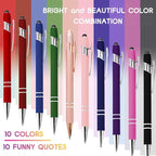 CRME 10pcs Funny Nurse Pens Set Inspirational Quotes Girly Pens Therapist - Image 3