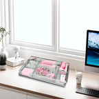 Pink Office Desk Accessories, Desk Drawer Organizer, Stapler and Tape Dispenser - Image 7