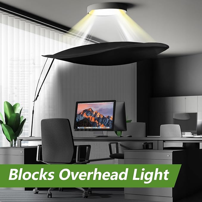55 Inch Office Cubicle and Desk Shade – Blocks Light and Air Conditioning - Image 2