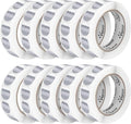 Perco Metallic Silver 1-Inch Perforated Circle Dot Sticker Labels — 10 Rolls by Perco