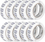 Perco Metallic Silver 1-Inch Perforated Circle Dot Sticker Labels — 10 Rolls by Perco