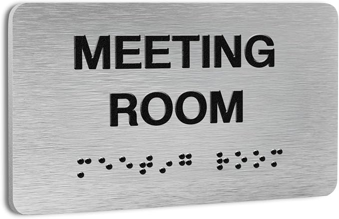 Meeting Room Signs for Business and Office Sign, ADA Signs by Flyangle